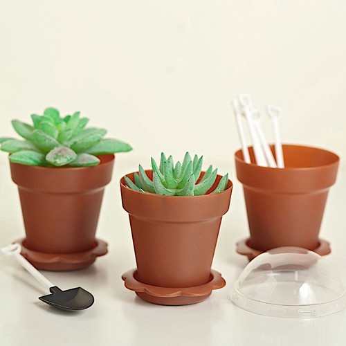 Terracotta mini flower pot - terracotta,