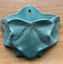 Vintage Green Ceramic Ivy Leaf