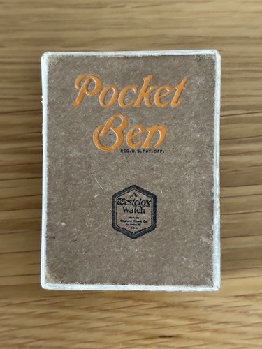 Vintage pocket ben - watch, box