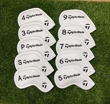 10Pcs 3-9-PSA Golf Club Iron Head Cover Taylormade Classic logo Magnet