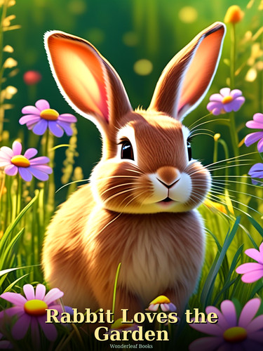 Rabbit loves the garden kids - loves,