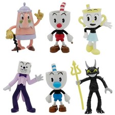 9-10Cm 6Pcs/Lot Cuphead Mugman