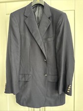 Ermenegilda Zegna Performance Men’s Navy Blue Wool Jacket Size 52/42 L