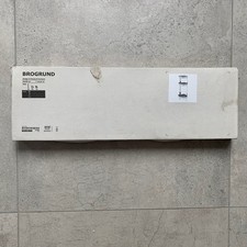 IKEA BROGRUND Corner Wall Shelf  Stainless Steel Bathroom Rack  19x58 cm BNIB