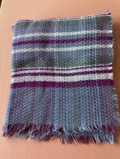 Tweedmill Recycled Woollen Yarn Throw Durable Natural British 120 x 150cm BNWOT