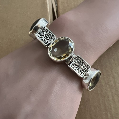 Sterling silver chunky citrine - sterling,