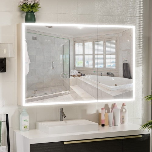 Led lighted mirror - led, cabinet