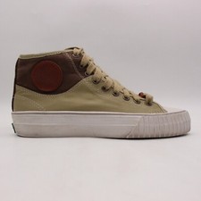 PF Flyers Sneakers Women's Size 7 Hi Top Brown Canvas  Athletic Sneakers