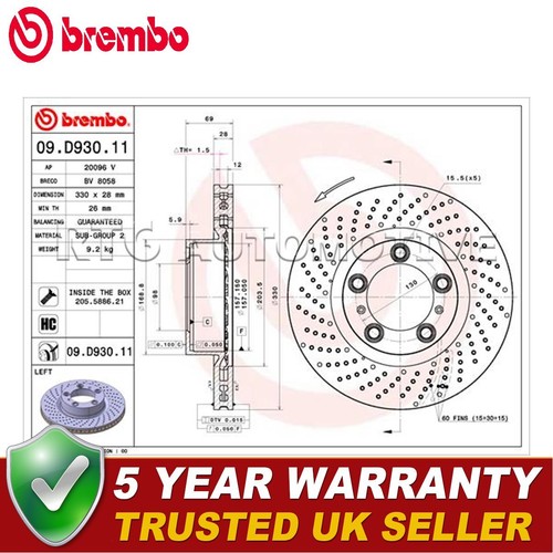 Brembo front left - front, brake