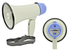 Megaphone Speaker with Siren - Handheld - Loud 10W - Battery Powered with Strap