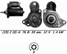 Genuine WAI Starter Motor for