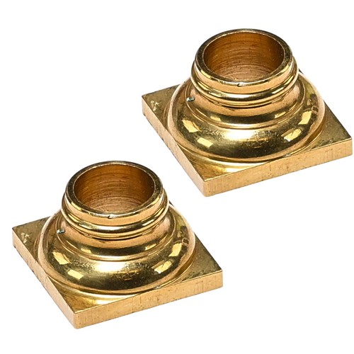 Brass mantle clock pillar - mantle,