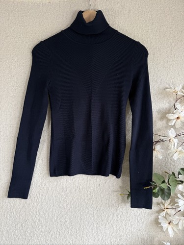 Zara navy ribbed - navy, nylon