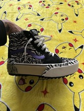 VANS Zebra Sk8-Hi Stacked Black White Suede Trainers Sz UK 5 Sneakers Shoes