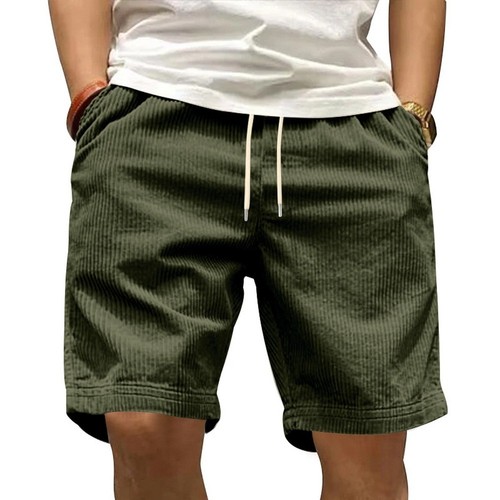 Men corduroy summer shorts - corduroy,