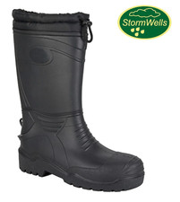 Stormwells Fleece Fur Lined Snow Cold Work Winter Thermal Wellington Boots Welly