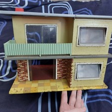 Vintage Tinplate Tipp & Co Tippco Dollhouses House Rare - For Repairs