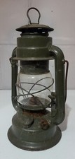 Antique Tropic Lantern, troop Green, burning lantern, vintage lamp 