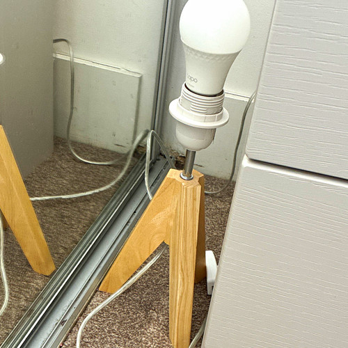 Wood tripod table lamp - tripod,