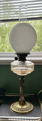 Vintage duplex oil lamp - duplex,