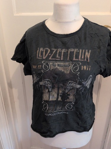 Led zeppelin medium navy print - led,