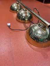 Pool Table Lighting Brass Bar