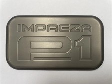 Impreza P1 Titanium Boot Badge Subaru