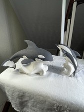 Highbank Lochgilphead Scotland Porcelain Orca Killer Whale & Dolphin