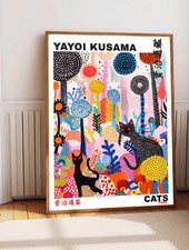 Yayoi Kusama Cats Poster
