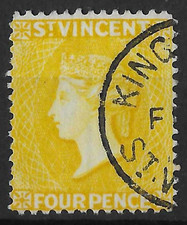 St Vincent 1893 QV 4d SG56