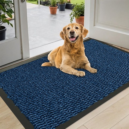 Blue door mat heavy duty - mat,