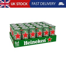 Heineken Lager Beer Cans, 24 x