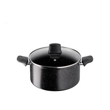 Tefal Stone Strength Aluminium Non Stick 24CM Stewpot Reinforced with Titaniu...