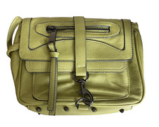 NEW TOPSHOP lime green faux leather fashion shoulder clutch cross body bag