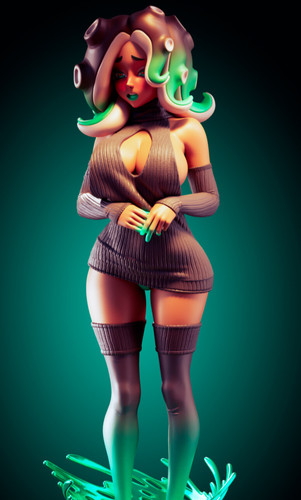 Marina squid anime girl - marina,