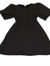Topshop black and white polka - black,