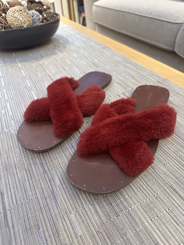 Zara woman burgundy faux - zara,