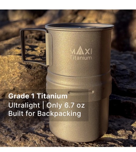 Titanium moka pot coffee - titanium,