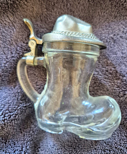 Glass tankard stein - glass,