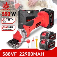 2Battery Cordless Sheep Shears Electric Sheep Shearing Machine Shearing Clippers