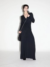 Ischiko Black Ruched Maxi