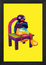 Angry Pingu Framed Wall Art
