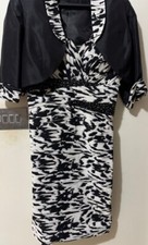 Mother of the Bride dress Zeila LORA Dress with jacket black & white size 8 