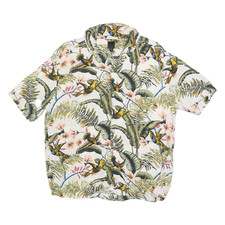 H&M Mens White Tropical Bird
