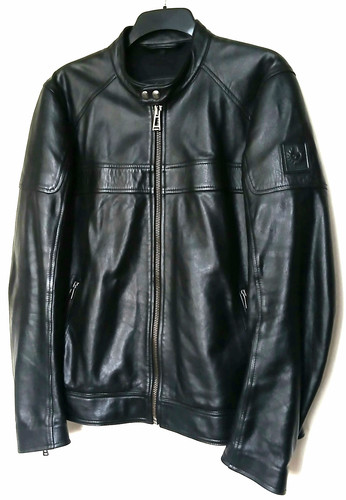 Vgc belstaff black - vgc, leather