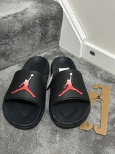 Nike Jordan Jumpman PSG Men's Black Slides ~ UK 16 EU 51.5 FQ7962-001 BNEW