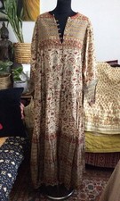 ?Naked Generation  Boho Kaftan Dress Indian Cotton Bohemian Folk?
