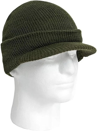 Green wool jeep cap knit - jeep,
