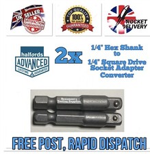 2x Halfords Advanced 1/4 Hex