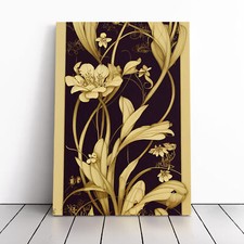 Art Deco Flowers No.2 Canvas